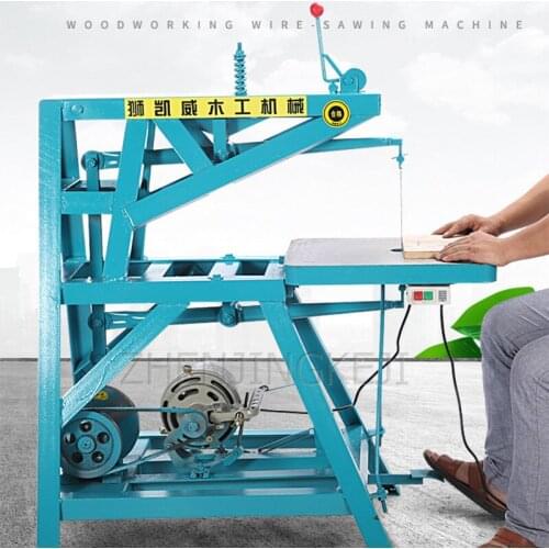 Desktop Electric Pull Flower Saw Wire Saw Multifunction Curve Saw Woodworking Carved Tools Industry Pull Flower Steel Wire Saw