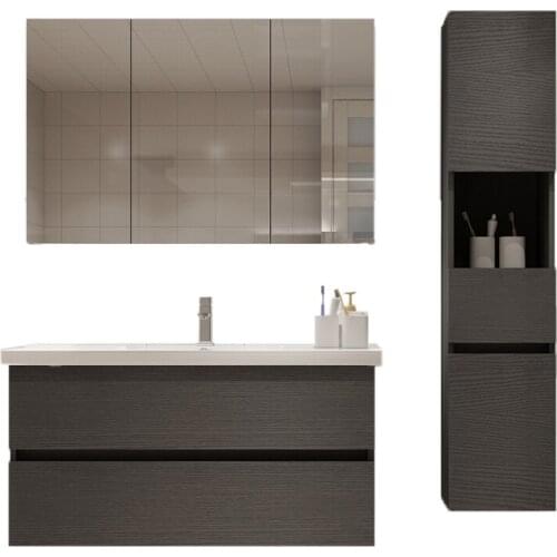 2020 new design wall mounted bath furniture modern wooden style European bathroom vanity