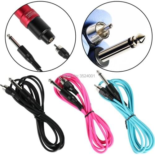 New Type Silicone RCA Tattoo Clip Cord 180cm Length Tattoo Clip Cords Free Shipping