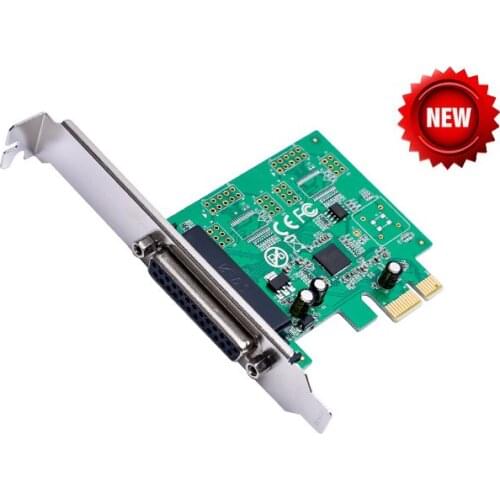 PCIE Printer DB25 Parallel Port LPT to PCI-E PCI Express Card Adapter Converter AX99100 Chipset Win8 Win10 Android IEEE 1284