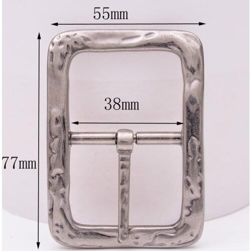 Personalized Heavy Duty Strong Engraved Retro Center Bar Pin Belt Buckle 1-1/2"