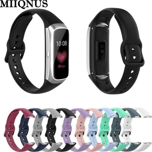 MIIQNUS 1PC Fashion Silicone Sports Watch Band Strap Wrist Band Strap for Samsung Galaxy Fit SM-R370 Smart Watch Accessories