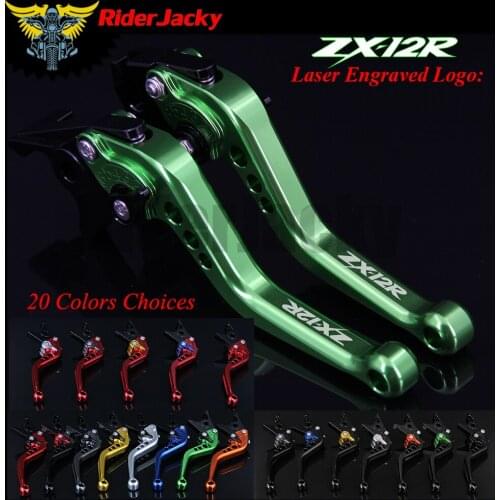 RiderJacky CNC Adjustable 14.7cm Short Brake Clutch Levers For Kawasaki ZX12R ZX-12R ZX 12R 2000-2005 2001 2002 2003 2004