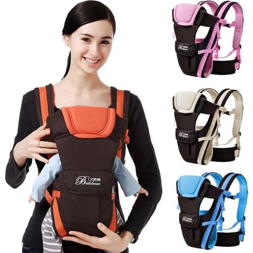 Safety Newborn Baby Front Facing Carrier Adjustable Infants Sling Toddler Backpack Wrap Breathable 0-24 M Baby Buckle Pouch Wrap