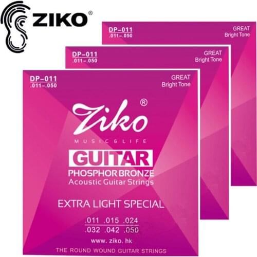 ZIKO 3sets/pcs 011-050 Acoustic guitar strings musical instruments Accessories guitar parts