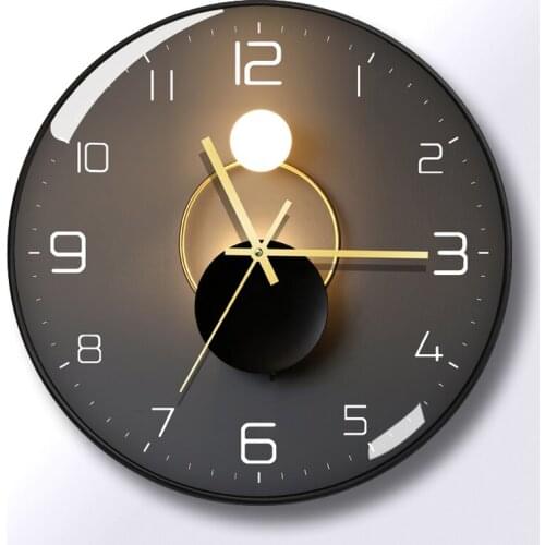 Light Fashion Wall Clock Silent Classic Large Nordic Round Wall Clock Simple Modern Reloj De Pared Home Decoration BD50ZB