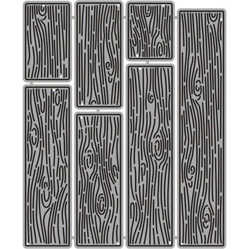 Wood Grain Metal Cutting Dies Stencil for DIY Craft Making Greeting Card Background Wall Scrapbooking Paper No Stamps Set