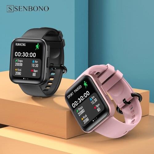 SENBONO Smart Watch Men Sports 1.71 Inch HD Screen Heart Rate Fitness Tracker Clock C17 Waterproof Women Bluetooth Smartwatch