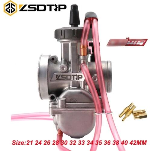 ZSDTRP Universal 21 24 26 28 30 32 33 34 35 36 38 40 42mm 2T 4T PWK Motorcycle Carburetor For Keihin Mikuni Koso Racing Motors