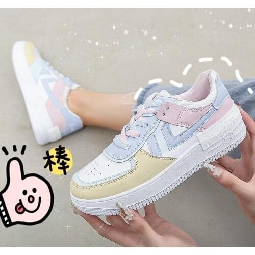 Women Sneakers 2021 Spring New Shoes Fashion Casual Shoes Platform Sneakers Women Shoes Student Shoes Plus Size 42 Shoes