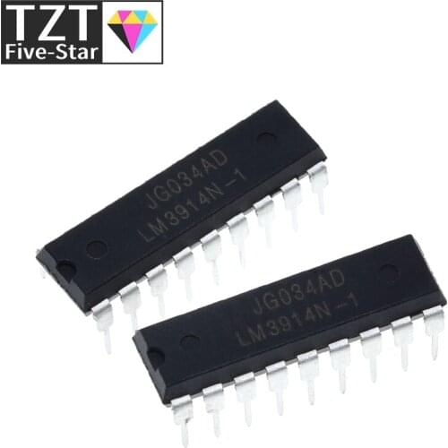 10pcs/lot LM3914N-1 LM3914N LM3914 DIP-18 LED Lighting Drivers Dot/Bar Display Dvr new original In Stock
