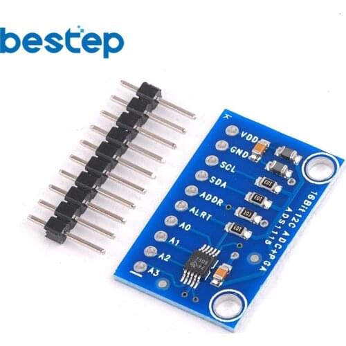 16 Bit I2C ADS1115 Module ADC 4 channel with Pro Gain Amplifier for Arduino RPi 1PCS