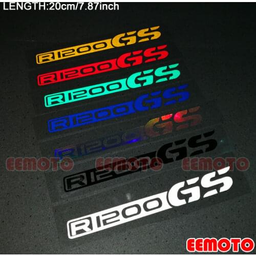 2PCS Motorcycle helmet Shell Tank Pad Motorbike Fairing Reflective decoration Decals Stickers for R1200GS R1200 GS