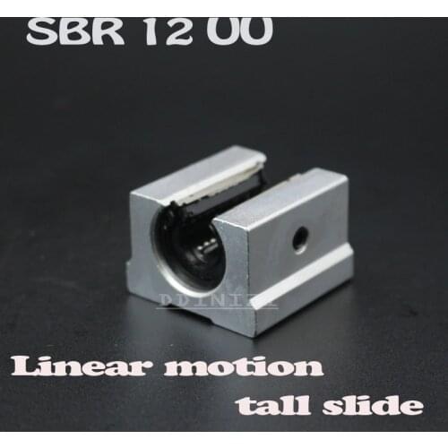 4pcs/lot SBR12UU 12mm Linear Ball Bearing Block Linear Rail CNC Router SBR12 linear guide Free Shipping