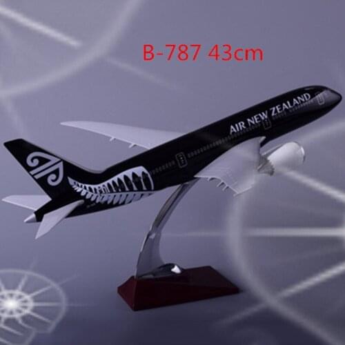 43CM 1:172 Scale NEW ZEALAND 787 Dreamliner B787 Airline Airplane Aviation Model Base Aircraft Plane Toy Collectible