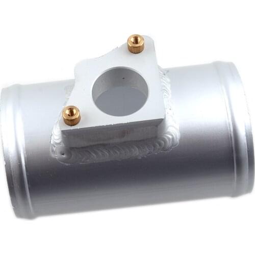 70mm Silver MAF Mass Air Flow Meter Sensor Mount Adapter Tube Aluminum Alloy Universal