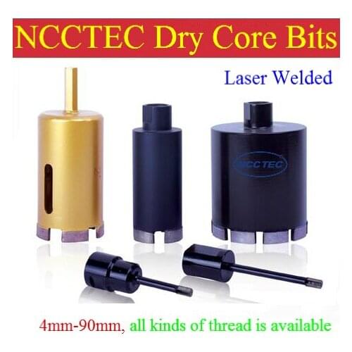 2.8'' LASER WELDED NCCTEC diamond DRY core drill bits CD70LW | 70mm DRY tiles drilling tools | 130mm long FREE shipping