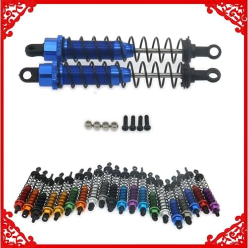 RCAWD 2PCS Alloy 98mm Alloy Shock Absorber Damper For Rc Car 1/12 Rc Lc Racing Wltoys Hsp Length Adjustable