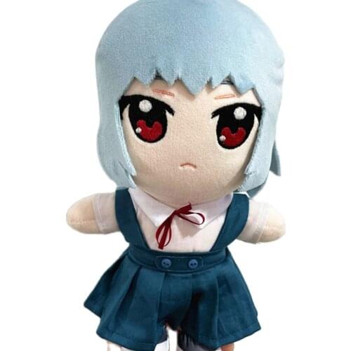 Anime Ayanami Rei Stuffed Toy Soft Plush Doll Clothes Clothing Outfits Children Christmas Gift Cosplay Props