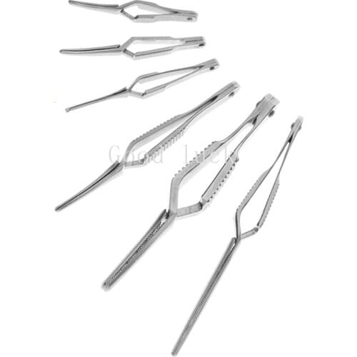 Arterial venous clamping stainless steel micro-device clip-down device temporary blocking clip hemostasis artery hemostat tool