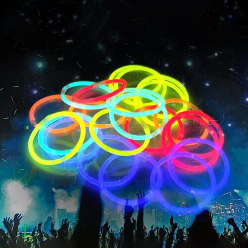 50Pcs Fluorescence Light Glow Sticks Childrens Toy Star Concert Colorful Stick for Event Festive Party Decor Supplies Halloween