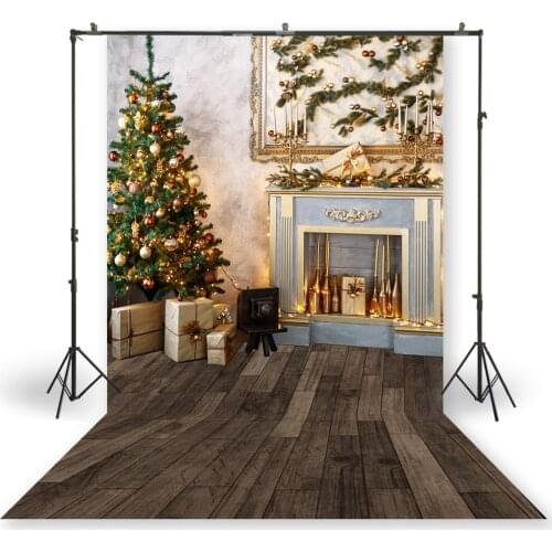 HUAYI Photography Backdrops Christmas Day Celebration Party Decor Photo Background Christmas Holiday Family Backdrop XT-6961