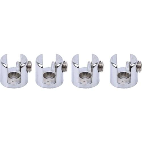4PCS Creative Glass Fittings Layer Glass Clip Cylindrical Glass Bookcase Wine Cabinet Clip Bracket Fixed Clip Bracket