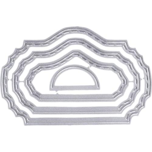 Creative Lift the Flap Frames Metal Cutting Dies Stencil for DIY Scrapbooking Photo Album Embossing Paper Card Decorative Crafts