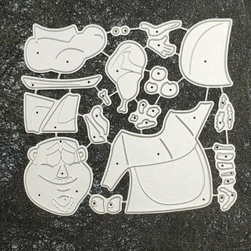 M17D Chef Metal Cutting Dies Stencil DIY Scrapbooking Album Paper Card Template Mold Embossing Craft Decoration
