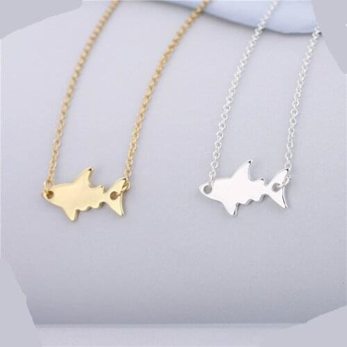 2019 New Cute Shark Necklace Whale Charm Pendants Fish Jewelry For the Beach Party Gifts