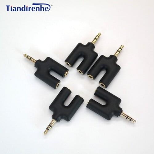 Y Shape 3.5mm AUX Male To 2 Female Earphone Audio Splitter Computer Headset Couple Adapter For iPhone xiaomi pc mp3 Android IOS