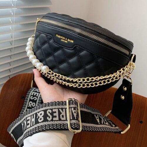 Popular Womens Bags 2021spring and Summer New Trendy Fashion Rhombus Chest Bag Shoulder Messenger Small Bag Wild Net Red Pocket