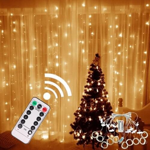 Christmas Lights Curtain Garland Merry Christmas Decorations For Home Christmas Ornaments Xmas Gifts Navidad 2021 New Year Decor