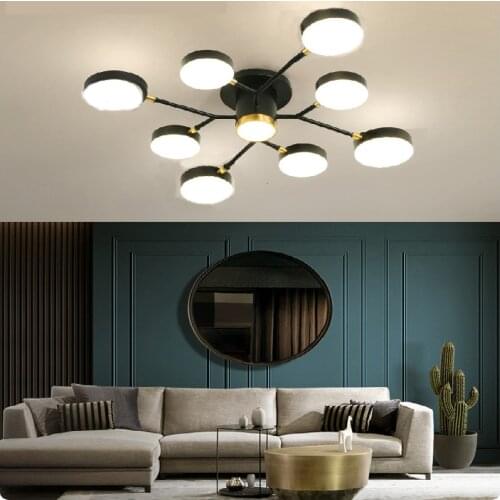 Modern LED Ceiling Lamp Living Room Lighting Lamp Bedroom Lamp Restaurant LED Chandelier Villa Indoor Lamp Factory Direct Sales
