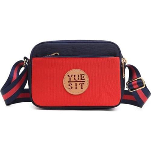 Lady Nylon Messenger Bag Chains Shoulder Handbags Womens Vintage Crossbody Bags Waterproof Tote