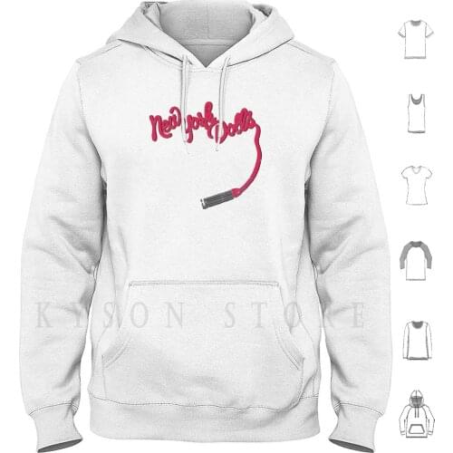 The Dolls ( Distressed Design ) Hoodie long sleeve Glam New York Punk Dolls Thunders Cramps Gun Johnny Music Band