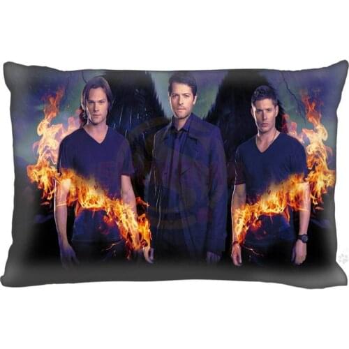 UKPI-F49 Top Selling movie supernatural Custom Zippered Rectangle Pillowcases Pillow Cover Cases Size 40x60cm (Two sides)