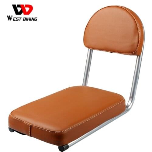 WEST BIKING Bicycle Rear Tail Saddles Seats Soft Adult Backrest Cycling Cushion Back Support Bike Road Seat Cycle Rear Backrest