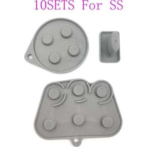 10Sets for Sega Saturn SS Controller Silicone Conductive Rubber Pad Button Key Pads Button