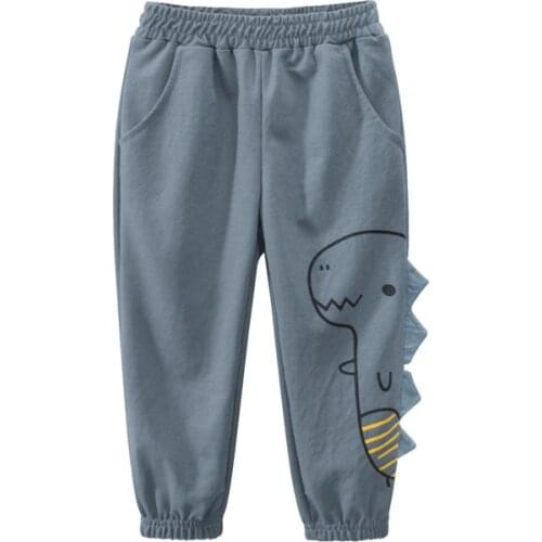 2021 Autumn Children Girls Boys 100% Cotton Trousers Kids Sport Casual Long Pants for 1 to 9 Years Kids Clothing 5953