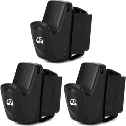 3Pcs Car Electric Power Lifter Window Switch 7700838100 Replacement Fit for Renault Clio II 1998/09-2005/05 BB ABS