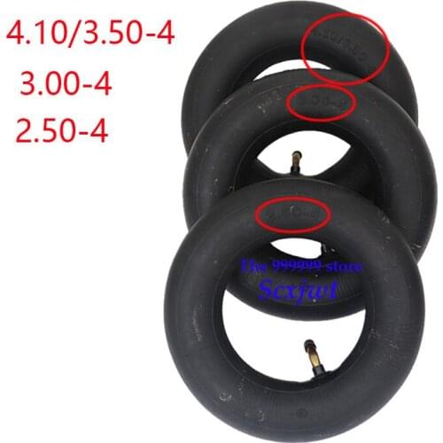 4.10/3.50-4 Inner tube camera 2.80/ 2.50-4 3.00-4 2.50-4 Black Butyl rubber inner tube 280x65 for Electric Scooter Accessories