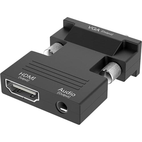HDMI to VGA adapter with audio desktop converter HDMI to VGA adapter set top box cable