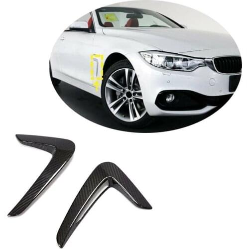 Carbon Fiber Car Side Air Vent Fender Grill Intake Air Flow Trim Accessories for BMW F32 F33 F36