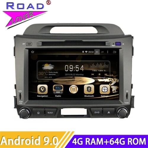 Roadlover Android 9.0 Car Multimedia DVD Player Radio For KIA Sportage 2010- Stereo GPS Navigation Automagnitol 2 Din 8" Monitor