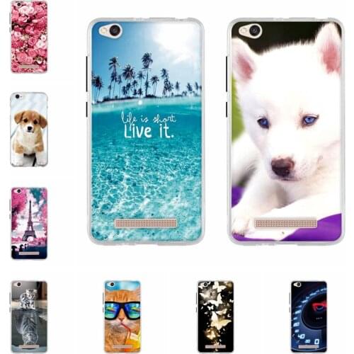 Cover For Xiaomi Redmi 4A Silicone Case 5.0 inch Soft TPU Back Protection Phone Case For Xiaomi Redmi 4A Case Painted Skin Shell