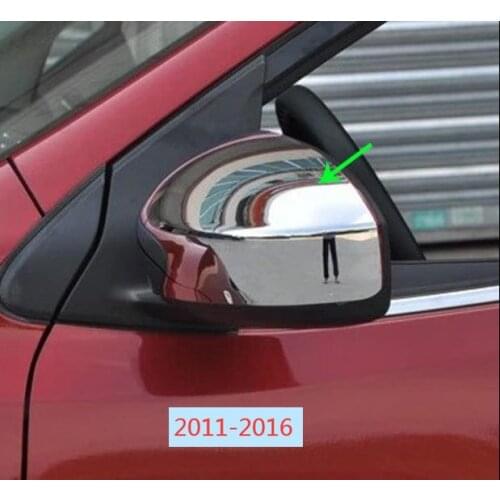 For Nissan Tiida 2005 - 2009 2011 2012 2013 2014 2015 2016 2PCS ABS Chrome Rearview Side Door Mirrors Cover Trim Car styling