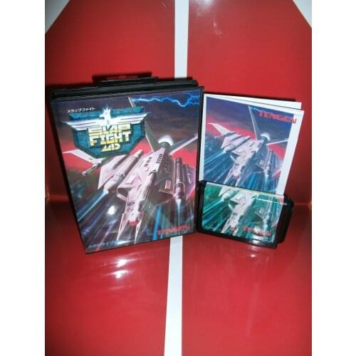 Slap Fight game cartridge with box and manual 16 bit MD card for Sega MegaDrive for Genesis