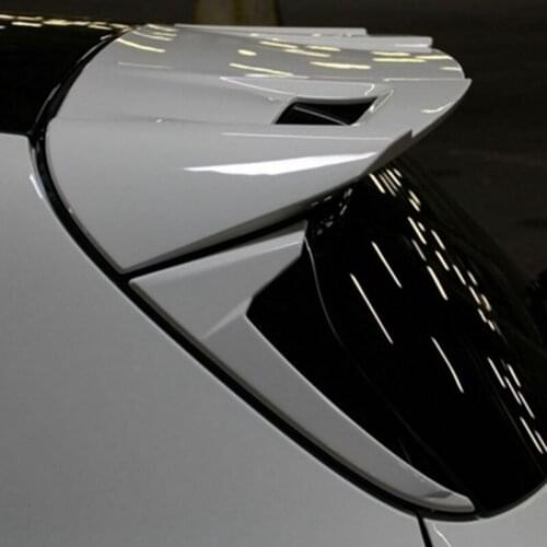 Use For benz Glc Class w253 Spoiler ABS Plastic Forging Carbon Fiber Look Rear Trunk Wing Car Body Kit Accessories