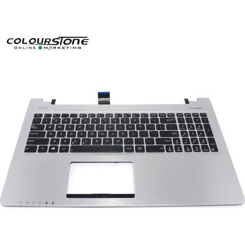 New US Laptop Keyboard For Asus K56 S550 K56CB A56 S56 R505C S550CB K56CM S56C A56C A56CB English Keyboard With Cover C Silvery